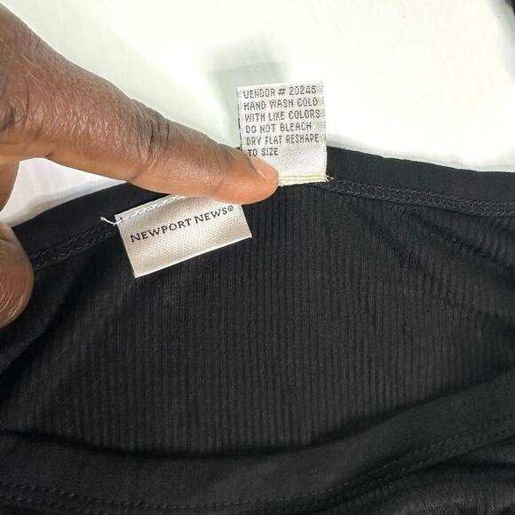 Newport News Women’s Black Long Tank Dress ON-HD Size XL - Picture 8 of 12